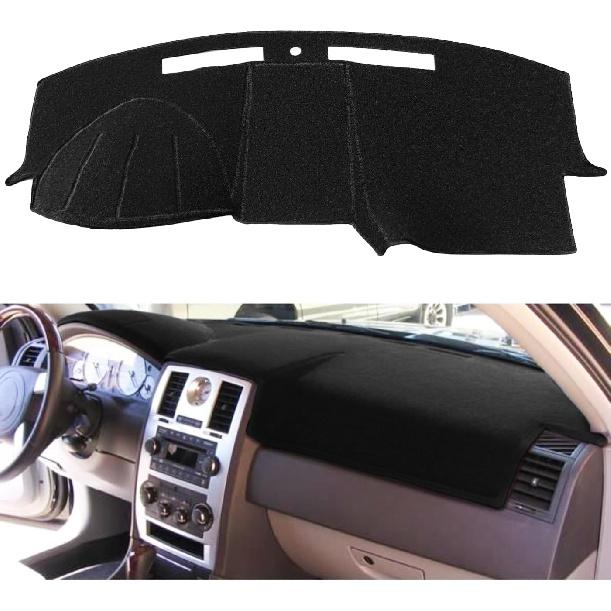 Коврик на приборную панель для Chrysler 300 300C 2005-2010, Защитный коврик на панель приборов (черный) Ф49
