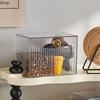 Flip Lid Cotton Pad Storage Box 2-Grid Swab Pad Holder Cotton Swab Storage Box  Bathroom