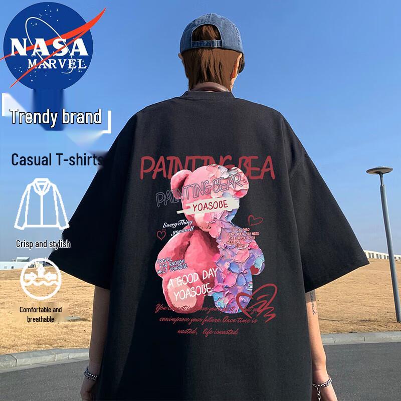 Мужская футболка с принтом NASA MARVEL