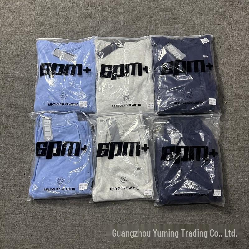 Модный унисекс комплект: худи и штаны 2025 года с вышивкой 6PM на груди