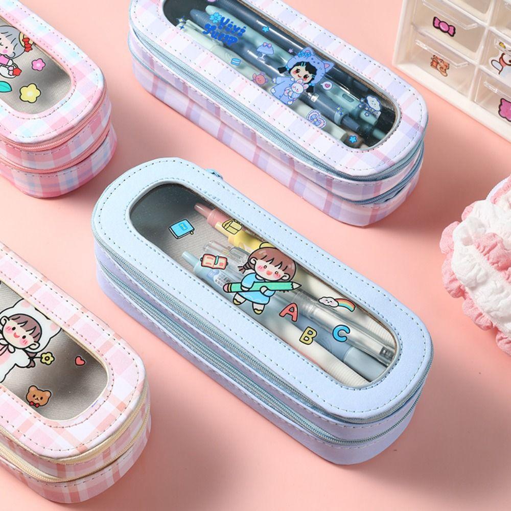 Multifunctional Pencil Box Large Capacity Pencil Bag Gift Cartoon Pencil Case  Student