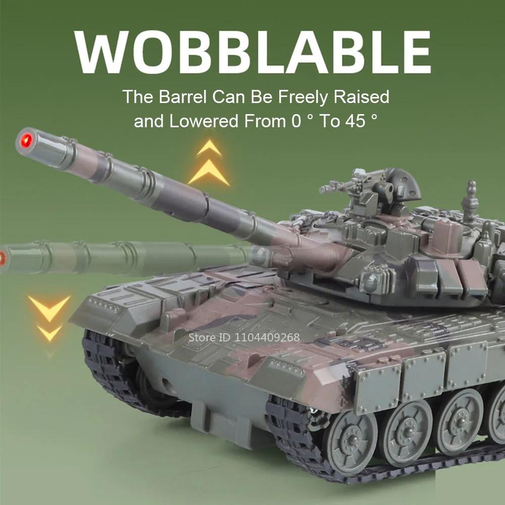 1:32 Leopard2 T-90 M4 Основной Боевой Танк Тигр Тяжелые Танки Модель Игрушечная Машинка Звук Свет Спрей Модели Военной Техники для Мальчиков Детей