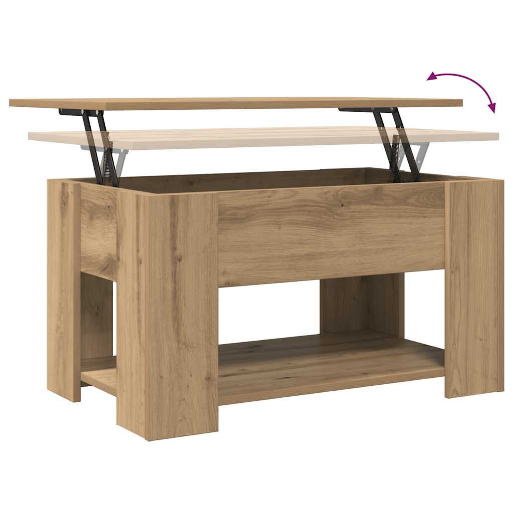 Coffee Table Artisan Oak 79 x 49 x 41 cm Particleboard