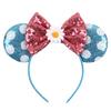 New Glitter Crown Hairband Girls Princess Party Headwear Sequins Mouse Ears Bow Headband Hair Accessories Kids Boutique Mujer