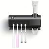 Белый умный держатель для зубных щеток с автоматическим дозатором - USB-зарядка, настенный, идеально подходит для домашних и коммерческих ванных комнат