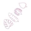 4Pc/Set Tropical Leaf Fondant Cake Mold Embossed Candy Biscuits Cookie Cutter