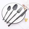 20Pcs (5set) Luxury Pink Gold Dinnerware Set Stainless Steel Flatware Cutlery Set Kitchen Fork Knife Spoon Tableware Silverware Set