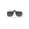 Men Polarized Sunglasses Clip Can Be Flipped Up Myopia Glasses Clip Anti-UV400 Night Driving Fishing Glasses Accessory