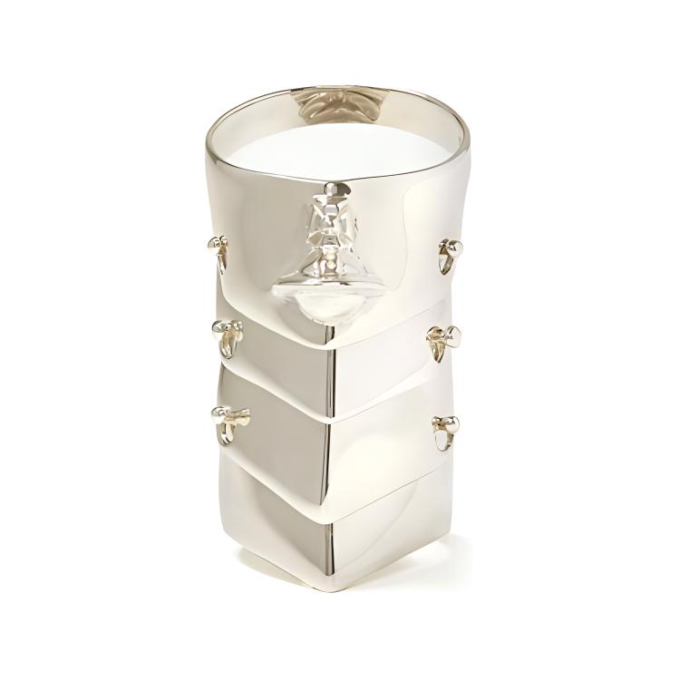 Vivienne Westwood Amour Ring Four Layer Metal Armor Saturn Logo Adjustable Ring 925 Silver Unisex ring 6403000301P019P019