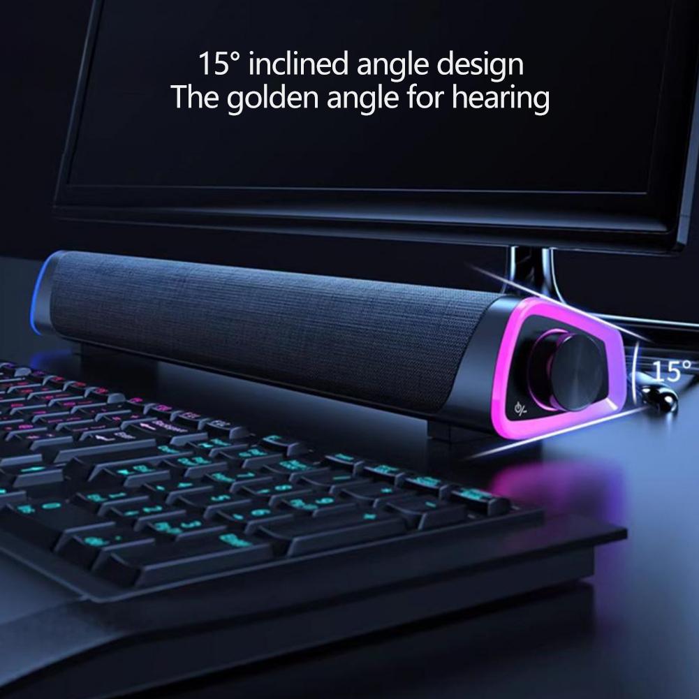 4D Bluetooth Динамик Саундбар Стерео Звук Сабвуфер Компьютерный Динамик Для Macbook Ноутбука Ноутбука ПК Музыкальный Плеер Проводная Акустическая Система