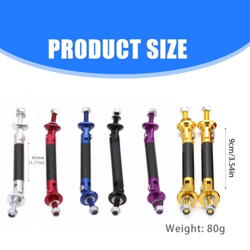 Set Of 2 Lightweight Car Front Lip Struts Rods Stabilizers Bars For Improved Stability And Control For Daily & Track Use