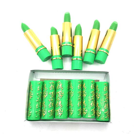 Yousheng 6Pcs/Box 8g Lipstick Set Non-Irritating Butterfly Pattern Color Changing Dark Green Magical Lipstick for Women
