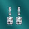 BELLA BOX Роскошные женские квадратные серьги с цирконом, подарок на свадьбу и помолвку