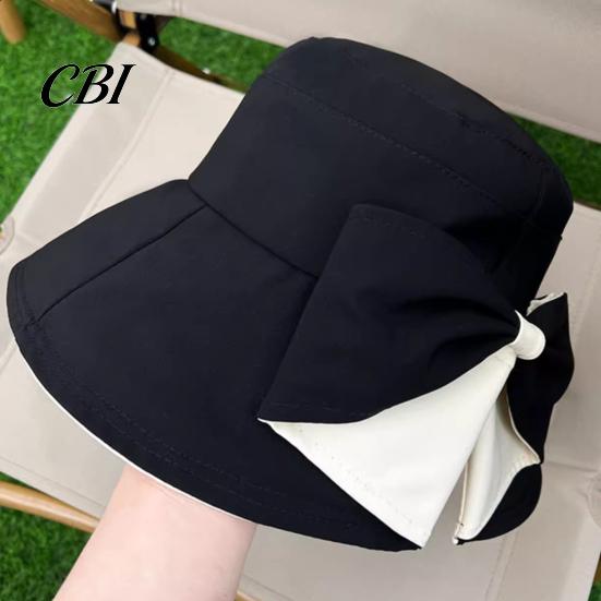 Women Sun Hat With Bow Summer Hat, Rear Bowknot Wide Brim Cycling 360 Face And Neck Protection Degree UV Fisherman for Outdoor Hiking Packable
