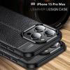 Роскошный кожаный дизайн для iPhone 11 12 13 14 15 Pro Max Чехол для iPhone 15 Pro Чехол Задняя крышка Мягкий ТПУ для Fundas iPhone 15 Pro Max