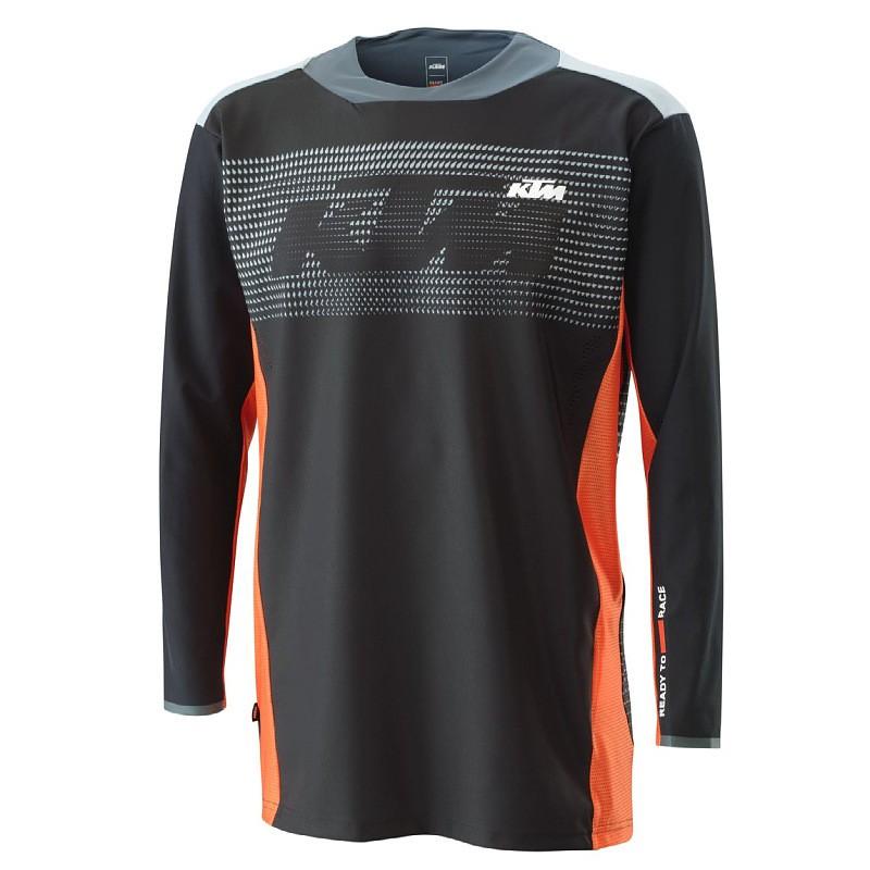 Mens Mountain Bike Cycling Jersey Long Sleeve Quick-Dry Breathable Trail Riding Top Outdoor Sports