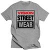 Новая мужская футболка из 100% хлопка в стиле Visual Street Wear Футболка Visual Street Wear Пустой винтажный летний топ, подходящий для мужских футболок