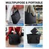 Portable Large Shoulder Bag Polyester Shoulder Handbag Hand-held Folding Shopping Bag  For Travel