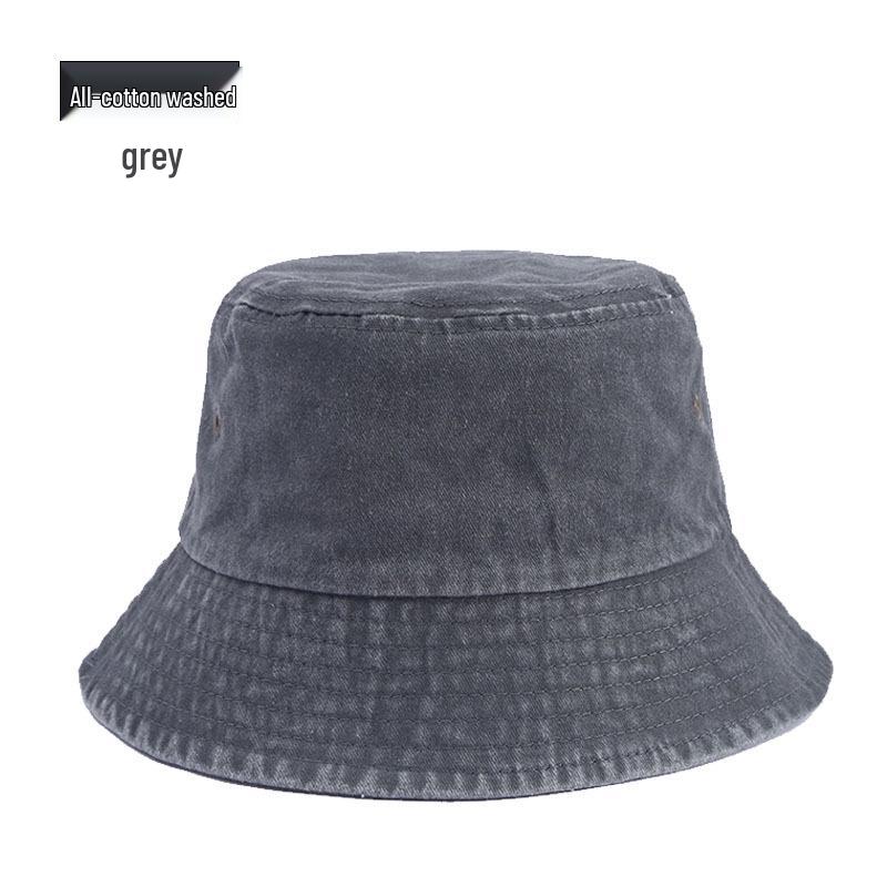 Vintage Hip-Hop Washed Cotton Bucket Hat