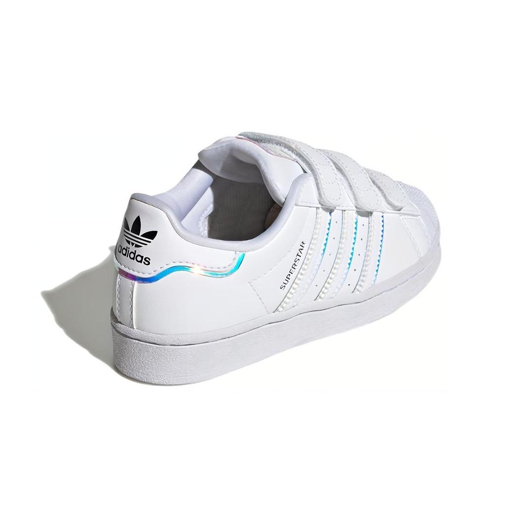 adidas Детские кроссовки Superstar Little Kid Iridescent White Cloud-White Core-Black GV8903