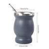 230ml Yerba Mate Gourd Tea Cup Set Double-Wall Stainless Steel Coffee Water Cup Straws Filter With Spoon Brush