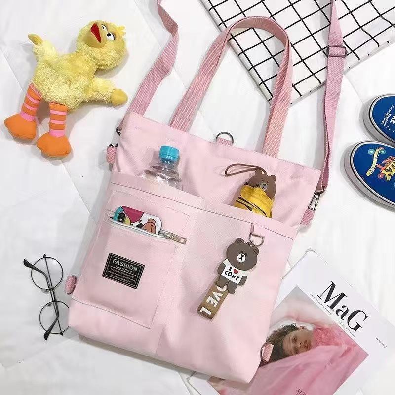 Ins Style Canvas Tote Bag Women's Small Crossbody Bag Versatile Student Supplement Handbag
