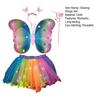 1 Set Luminous Butterfly Wings Set Kids' Glowing Wings Outfit for Halloween Costume Party Decoration