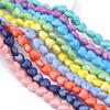 10pcs/Bag 10mm Handmade Colorful Heart Shape Ceramic Charm Beads Porcelain Spacer Beads for Bracelet Necklaces DIY Jewerlry Craft Making