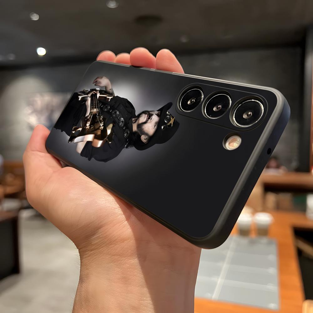 Чехол для телефона S-Singer L-Lemmy-Kilmister для Samsung A56 A36 A26 A16 A15 A25 A35 A55 A14 A34 A24 A54 Черный Мягкий