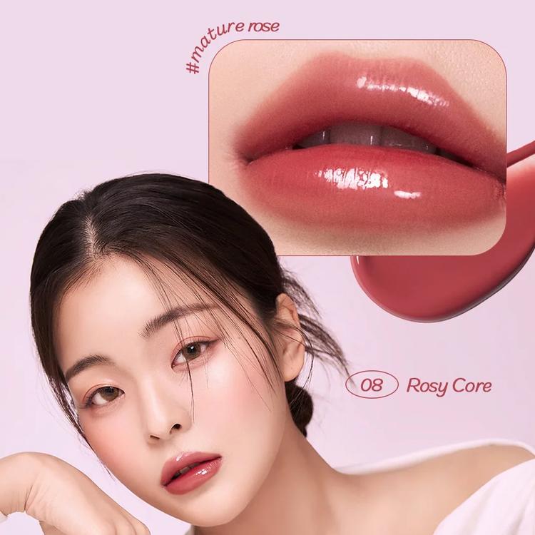 IPKN X ANDA Пухлый сияющий тинт 5,3 мл / Макияж губ, Увлажняющий, Питательный, Корейская косметика, Kbeauty