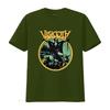 Visigoth Hell s Heroes II Festival Metal Band Double Sided T Shirt vintage graphic Slightly Stretched homme