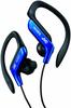JVC Kenwood Blue HA-EB75-A Earphones, Ear-Hook Type, Water-Resistant, Sports,