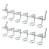 Cold-rolled Steel Six-Ring Hanging Hook Silver Pegboard Hooks Pegboard Accessories