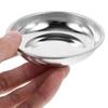 Stainless Steel Food Snacks Seasoning Dishes Silver Appetizer Condiment Tray Dessert Dish  Salt