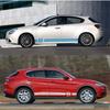 Совместимые наклейки на двери и боковые юбки для Alfa Romeo Giulia/Stelvio