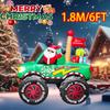 Christmas Decorations Santa Vehicles Inflatable Toys Model Built-in LEDs Party New Year Outdoor Ornament Xmas Garden Decor Props