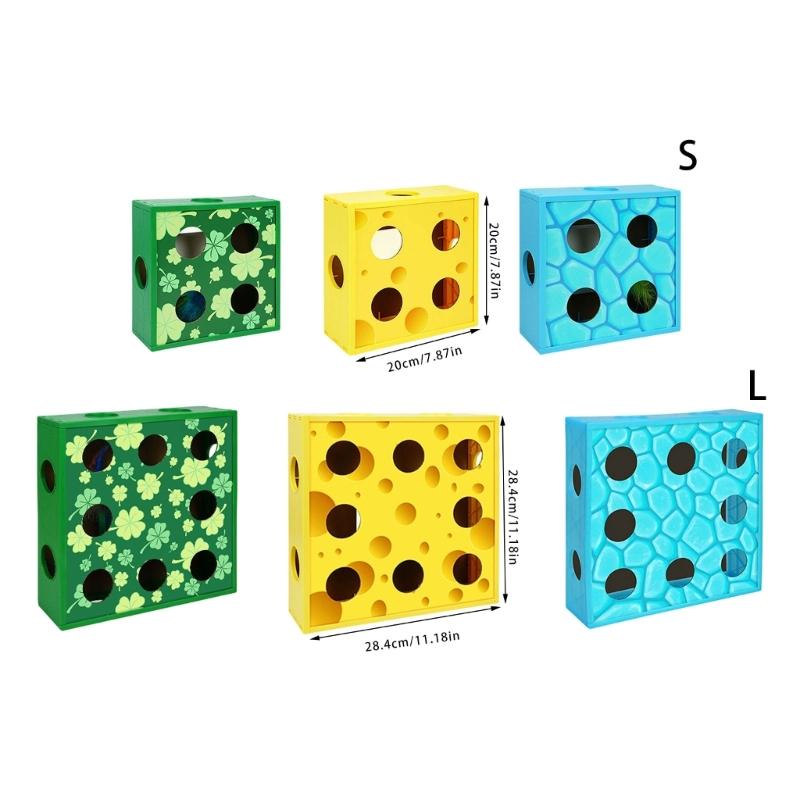 Automatic Rotating Cats Activity Box Interactive Maze Design Chew Proof For Curious Kittens