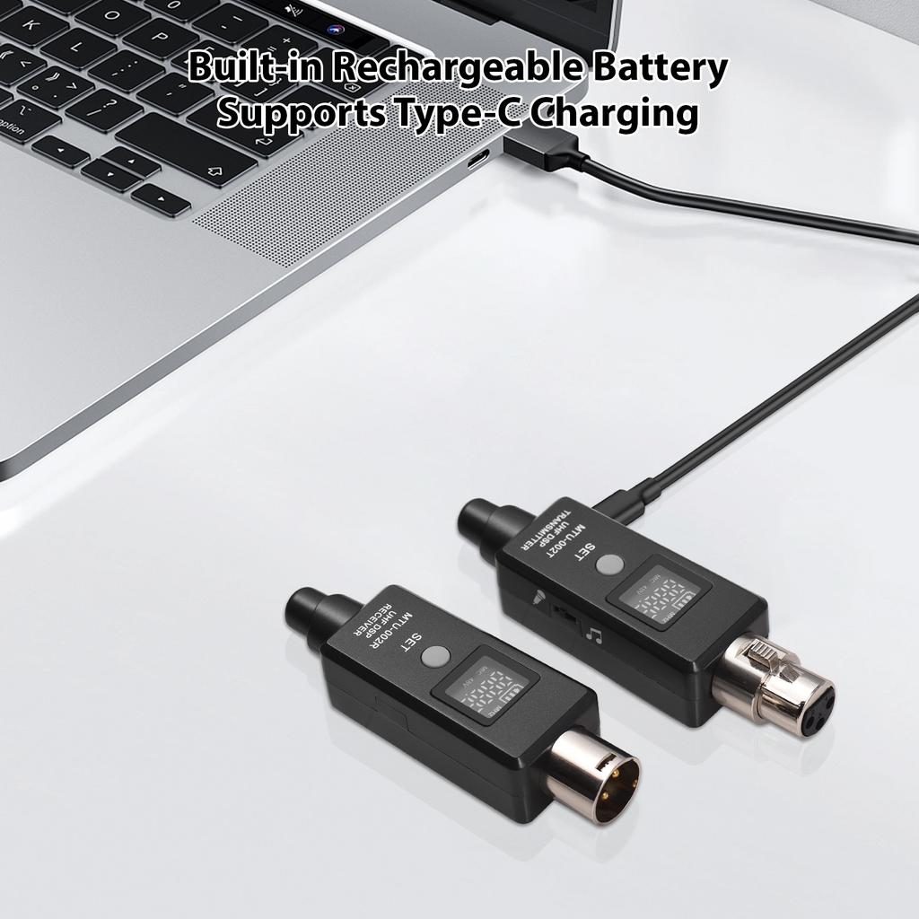 Микрофон беспроводной XLR передатчик и приемник 12 В/48 В UHF беспроводная микрофонная система для аудиомикшера