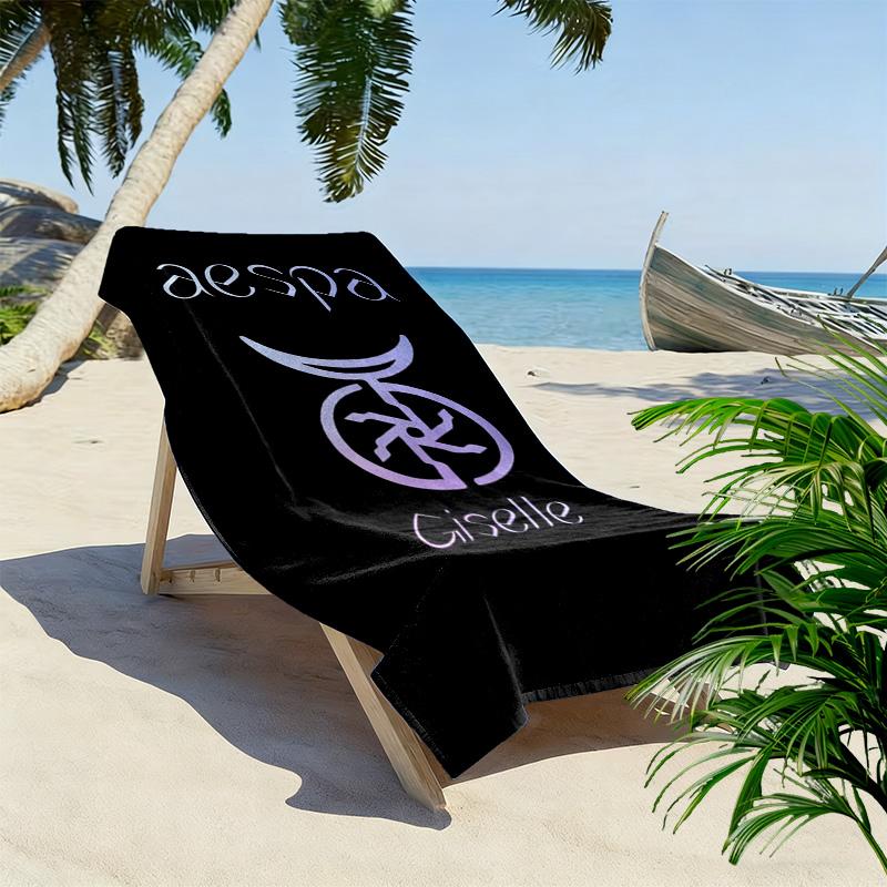 Aespa Ciselle: Mystical Harmony beach towel Portable for travel Outdoor camping swim seaside Outdoor pool towel Fashion Comfort beach towel beach