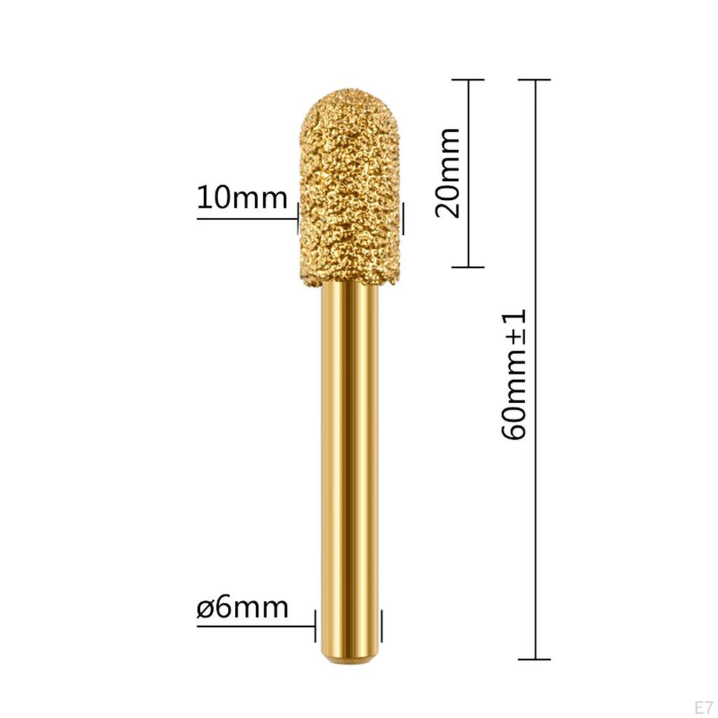 3 шт. шлифовальные сверла, сверла с алмазными заусенцами, круглая головка для