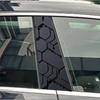 2PCS Hexagonal technology sense Car Center Pillar Sticker B-Pillar Door B Pillar Decals Center Column  Protective Film  Decals
