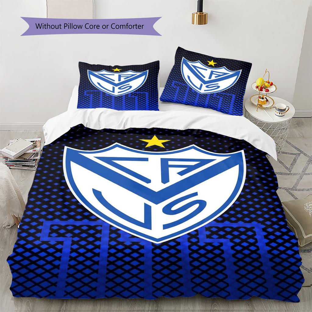 Velez Sarsfield Pattern Bedding Set Quilt Cover Pillowcase Home Decor Gift (1 * duvet cover + 2 * pillowcase, without core)