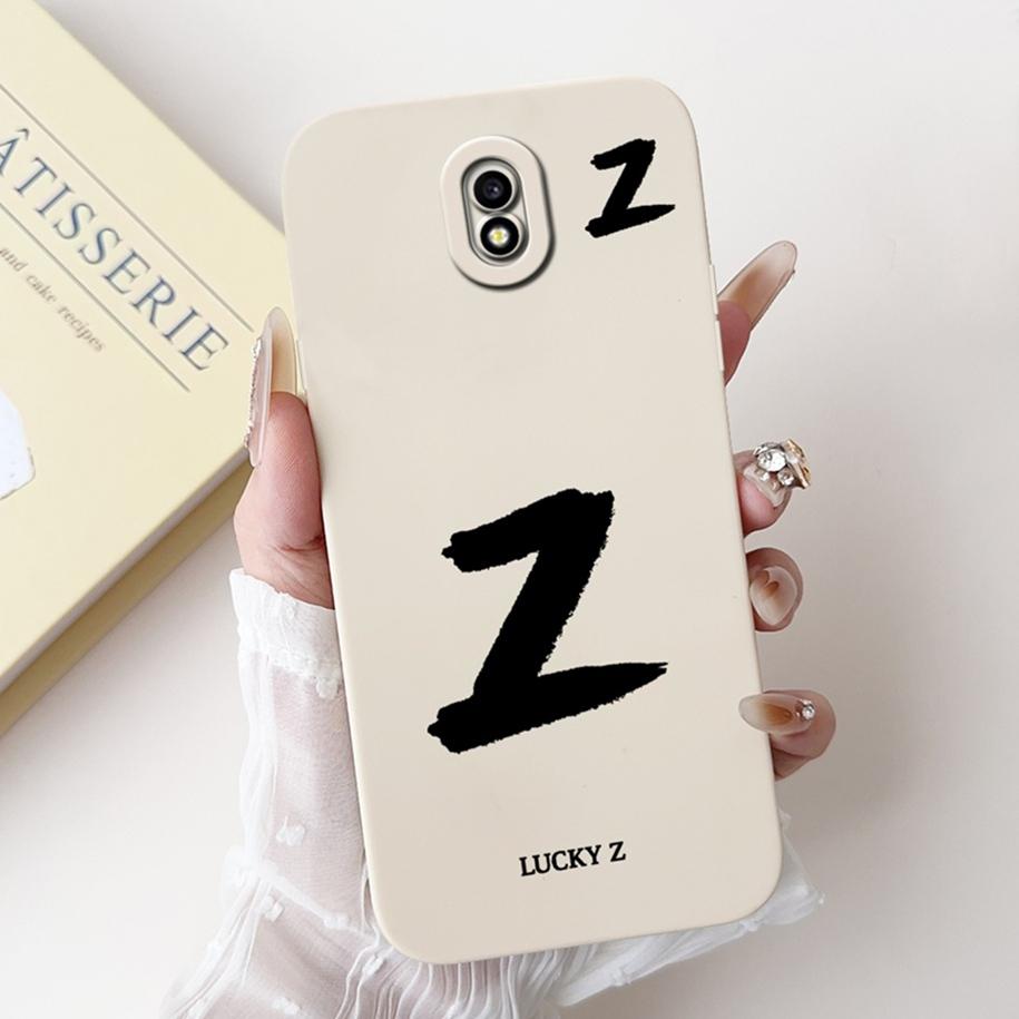 For Samsung Galaxy J7 2017 Case J730F Cover Lucky Letters Soft Silicone Protective Cover For Samsung J3 J5 Pro 2017 J7Pro Bumper