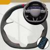 Car Steering Wheel Cover For Skoda Citigo Roomster Fabia Octavia Superb Karoq Rapid Suede Leather Car Accessories Steering Wrap