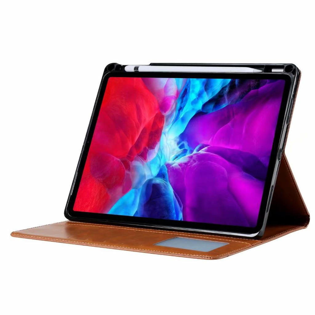 Применимо к iPad Air4 10,9 дюйма 2020, кожаный чехол-кошелек с рисунком под кожу для iPad, защитный чехол-держатель, слот для ручки