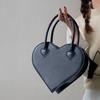 Fashion Women's Shoulder Bag Vintage Cool Girls Love Heart Handbags Retro Female Black Small Tote Purse Messenger Bags