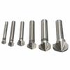 90 Degree Hard Metals 3 Flute Cutter Tool Countersink Drill Bit Hand Power Tools Three Edge Chamfer