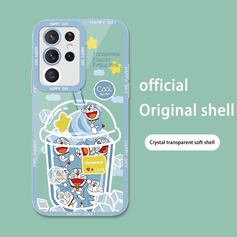 Samsung S21Plus симпатичный мягкий чехол Dingdang A52, Orange Juice 22, прозрачный чехол A32, в комплекте.