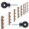 100Pcs Angled Slot Wood Post Screw Screw-In Electric Fencing Insulators  Electric Fence