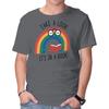 Unisex Crew Neck T-Shirt Rainbow Reader Graphic Short Sleeve Casual Tee